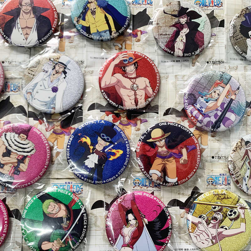 吧唧 海賊王徽章 海賊王周邊 東映官谷 胸章 航海王/海賊王25周年限定人物徽章艾斯索隆谷子吧唧 e72