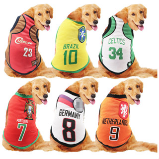 小型中型大型犬寵物衣服狗網背心足球隊狗球衣