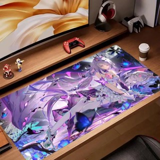 Star Rail Castorice 滑鼠墊鍵盤桌墊,卡哇伊橡膠,防滑桌墊,XXL90x40cm