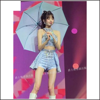 現貨實拍 韓國女團IVE張元英同款表表演服重工釘珠ZAPP臺打歌服套裝潮