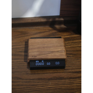 咖啡器具 泰摩 mini電子秤隔熱板 黑胡桃木手工製作