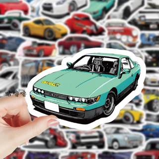 臺灣出貨 100張小汽車轎車貼紙小圖案ins風高顏值手機殼iPad行李箱貼畫