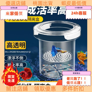 老闆跑了低價處理！ 臺灣有貨 魚缸隔離盒孵化盒孔雀魚繁殖盒水族隔離盒孔雀仔魚母魚産房產子盒小魚缸內胎生魚産卵產卵盒孵化幼