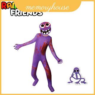 和俏皮有趣的 Roblox Rainbow Friends 角色扮演連身衣服裝,適合派對萬聖節兒童