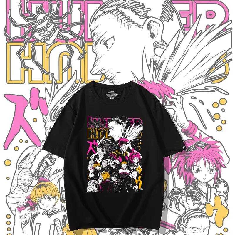 短袖T恤 夏季動漫全職獵人T恤男西索短袖圓領hunter x hunter T-shirt c7a