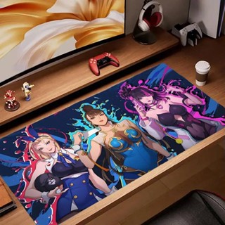 S-Street Fighter 滑鼠墊鍵盤桌墊,卡哇伊橡膠,防滑桌墊,XXL90x40cm