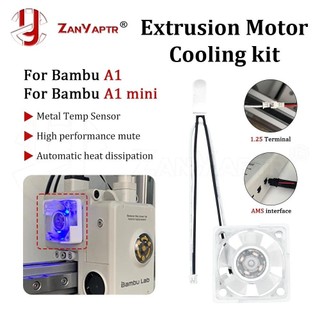 ♞,♘,♙適用於 3D 列印機配件的 bambu 實驗室 A1/A1 迷你擠壓電機冷卻風扇套件自動啟停高效靜音風扇