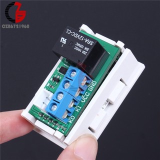 ♞,♘,♙,,,,雙顯示時間繼電器模組 DC 12V 延時繼電器 Mini LED 數字定時器繼電器定時延時迴圈時間控制