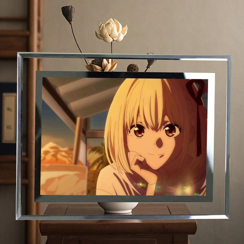 Trove- 莉可麗絲 水晶相框擺件 Lycoris Recoil 動漫周邊 井之上瀧奈 錦木千束 莉可麗絲周邊