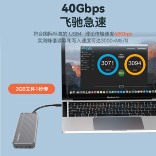 ※順發優選※ ♞【】usb4 外接盒 usb4硬碟盒m.2nvme固態硬碟讀取器40G雷電4移動硬碟盒RGB燈帶風扇