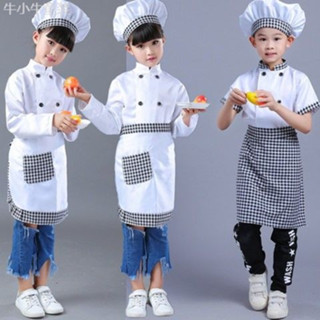 萬聖節親廚師服 表演服 兒童幼兒小廚師服裝 CO廚師角色扮演衣服