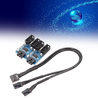 ※順發優選※ ♞,♘,♙,延長線1對4延長線主機板9pin USB2.0 9PIN轉雙9PIN帶晶片支援多介面共享