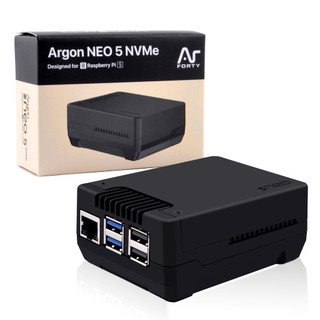 ♞Argon NEO 5 M.2 NVME PCIE 機箱,適用於 Raspberry Pi 5 M-Key,尺寸高達