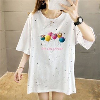 Susu蘇蘇.明天見 特大碼女裝短袖T恤女寬鬆韓版超胖mm夏裝學生上衣T恤/上衣/