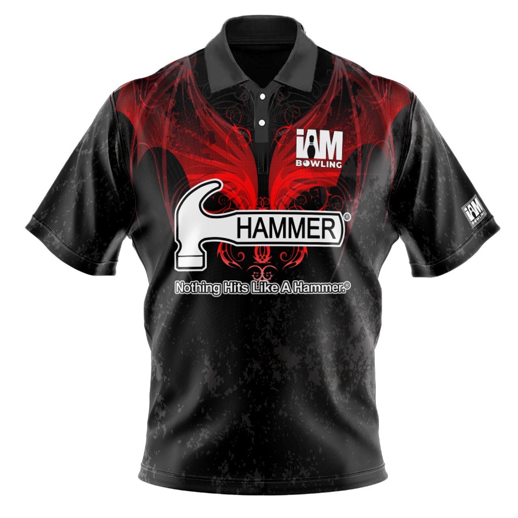Hammer DS保齡球3D Polo衫2024新款男士運動戶外速乾透氣T恤