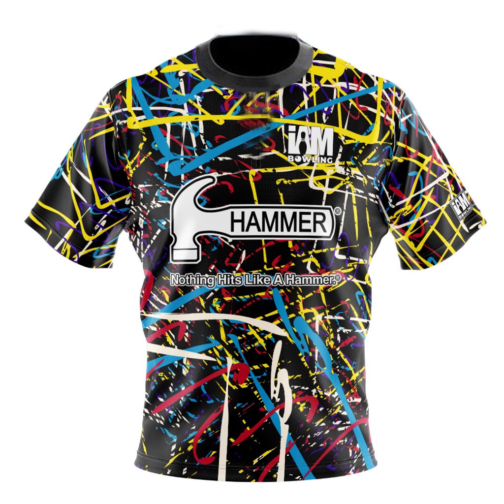 Hammer DS保齡球3D Polo衫休閒戶外寬鬆短袖T恤2024新款