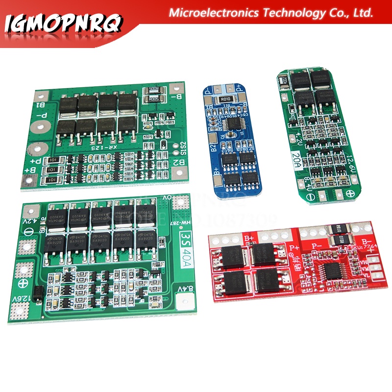 3s 10A 20A 25A 30A 40A 鋰離子鋰電池 18650 充電器 PCB BMS 鑽機電機鋰電池模塊保護板