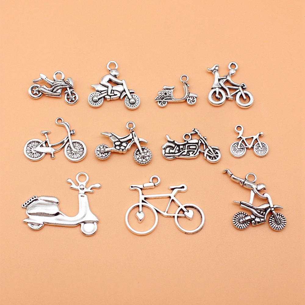 11 件/套摩托車自行車電動自行車掛飾用於珠寶製作吊墜 Diy 工藝品配件 L10190