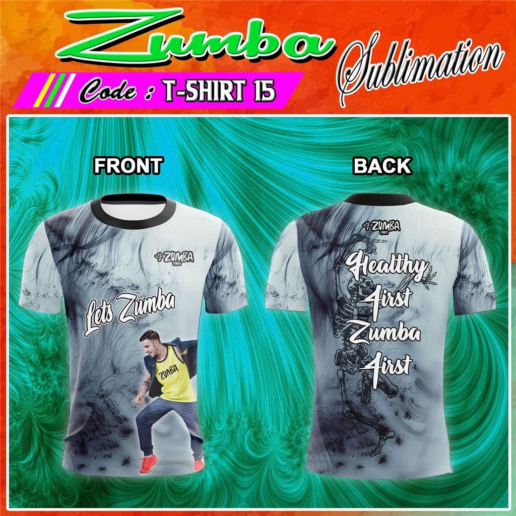 Zumba 舞蹈服裝夏季新款女士 T 恤全昇華 T 恤 3D 透氣短袖 T 恤男女