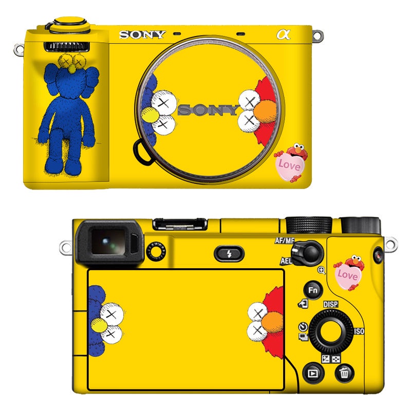 適用索尼A6700/A6400/A6300/A6000相機機身貼膜 卡通全包相機貼紙