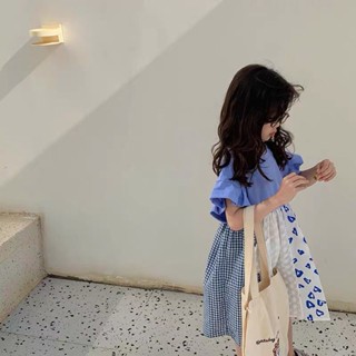 ✨小不點兒✨女童洋裝 洋氣連身裙 高階感 時髦 女童連衣裙高階感 洋氣時髦兒童韓版裙子小清新寶寶夏裝90-150