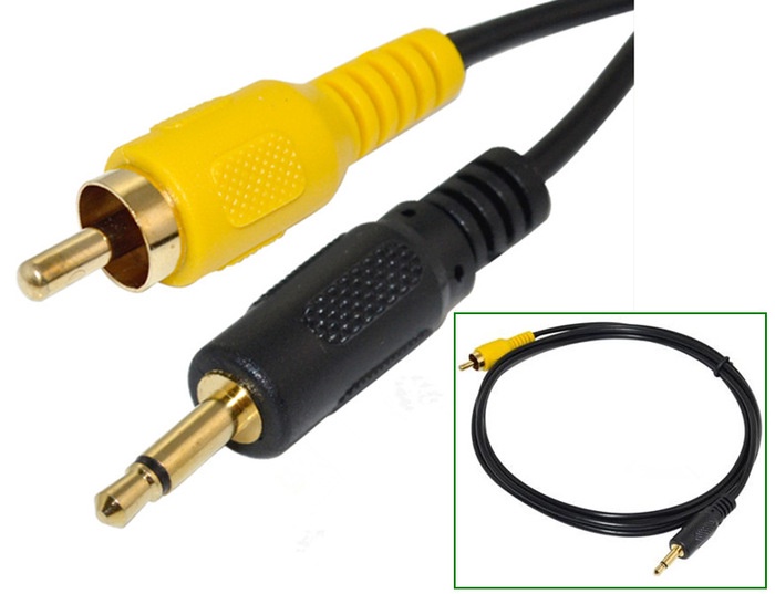 音頻信號線 鍍金 RCA蓮花線 AV線 電視線，RCA M/DC3.5 mono M Cable 音頻轉換接頭