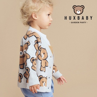 《24H出貨》澳洲 Huxbaby 熊熊有機棉針織外套 童裝 有機棉 針織外套 兒童外套 澳洲設計 外套 秋裝外套