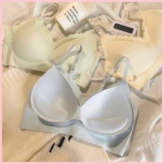 【MT】無鋼圈 無痕內衣 聚攏 收副乳 隱形內衣 無痕內衣女夏季薄款大胸顯小無鋼圈聚攏背心防下垂舒適透氣文胸罩