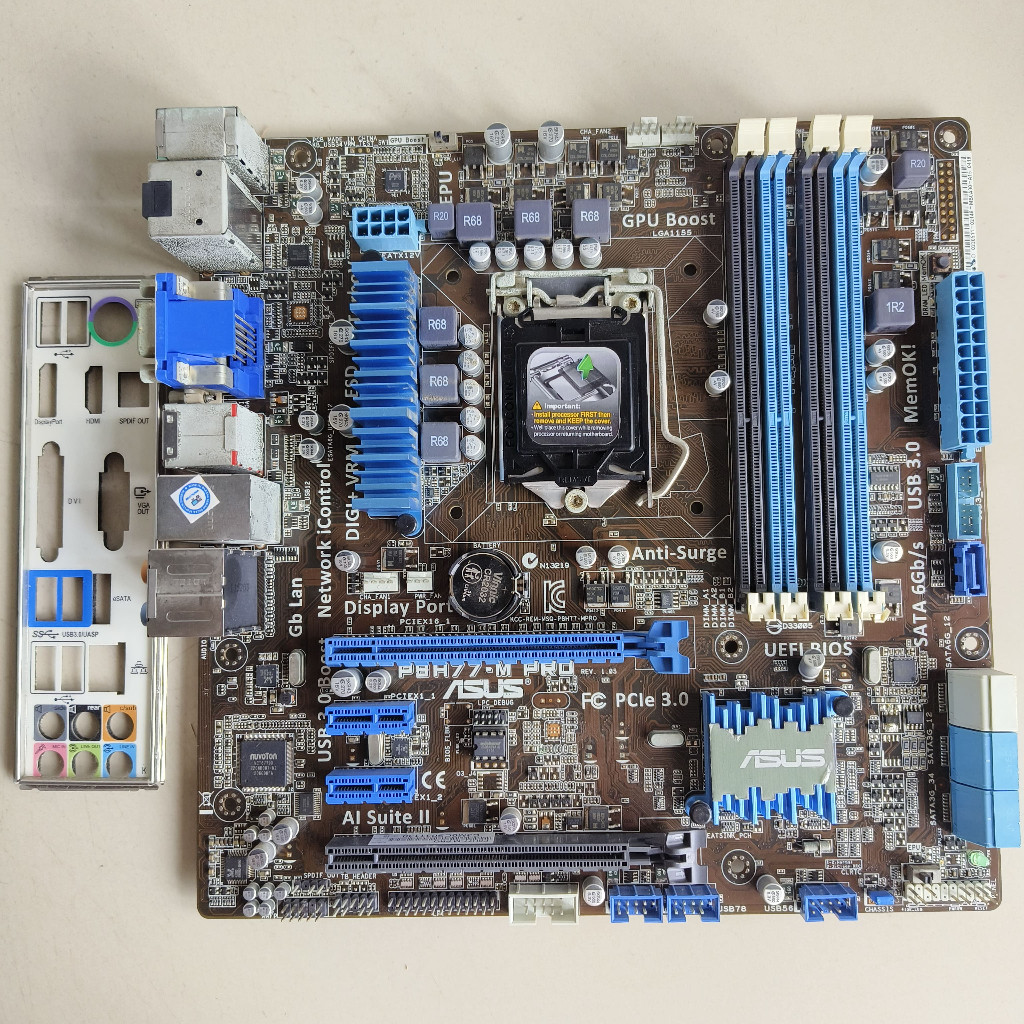 ♞華碩 P8H77-M PRO LGA 1155 DDR3 GEN3 MICRO ATX V1 遊戲板