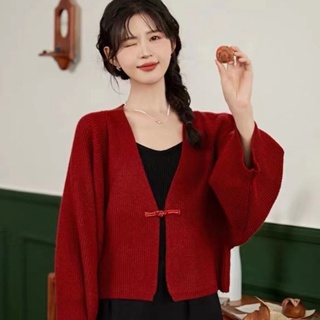 韓版長袖毛衣 復古針織外套 時尚寬鬆上衣