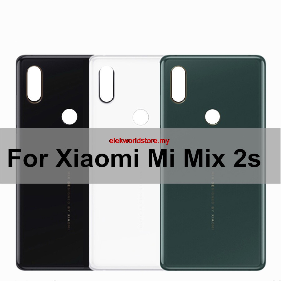 XIAOMI MI Yii- 陶瓷或玻璃電池後蓋適用於小米 Mi MIX 2S Mix2s 電池蓋後蓋門適用於小米 Mi