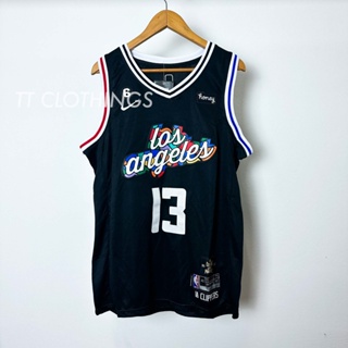 Nba 籃球球衣 - LA Clippers Paul George 13 籃球球衣 Baju 襯衫背心 2023 男式