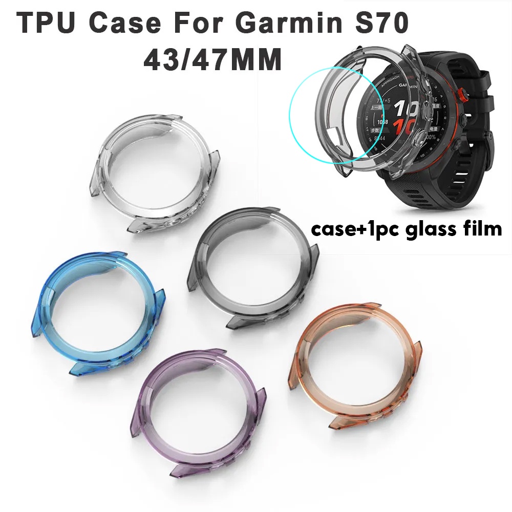 Garmin Approach S70 42 毫米 47 毫米智能手錶配件保護殼 Garmin S70 保險槓保護殼的