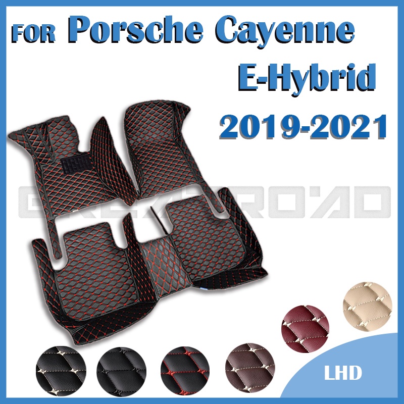 PORSCHE 保時捷卡宴 E-Hybrid 的汽車腳墊 2019 2020 2021 定制汽車腳墊汽車地毯罩內飾配件