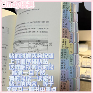 臺灣出貨🚄免運2025熱賣新品 莫蘭迪標簽紙質索引貼透明標簽便簽貼紙活頁本目錄分類貼記號標記