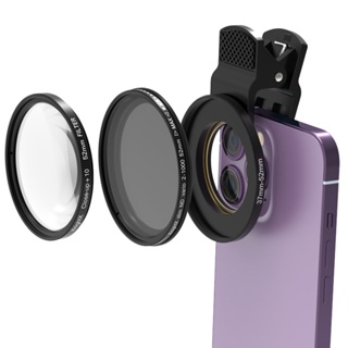 Knightx 手機鏡頭專業微距鏡頭 ND 濾鏡 CPL 攝影濾鏡套件適用於智能手機