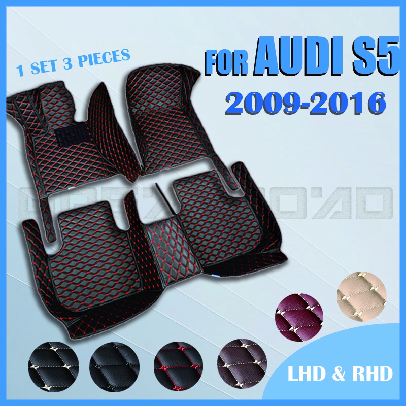 汽車腳墊適用於奧迪 S5 軟頂罩 2009 2010 2011 2012 2013 2014 2015 2016 定制汽