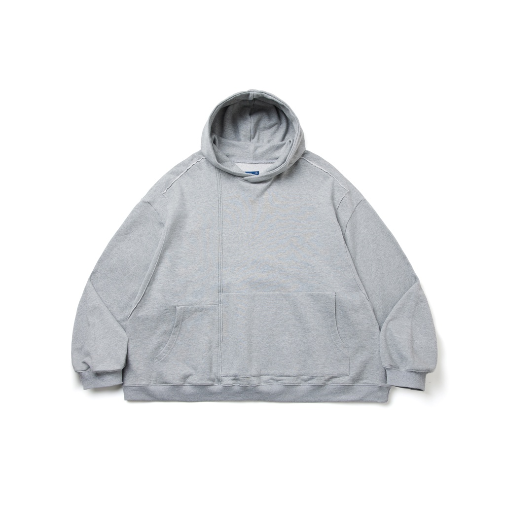[FLOMMARKET] MELSIGN Special Cutting Hoodie 不對稱 帽T 灰色