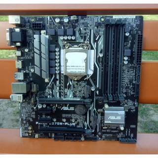 ♞,♘【精品 現貨】Asus/華碩Z270M-PLUS小板1151針支援67代CPUDDR4記憶體帶M2雙M2介面