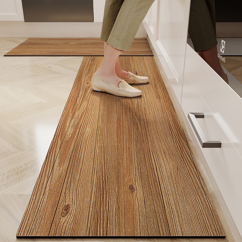 木紋 廚房地墊 硅藻泥軟墊 防滑吸水腳墊 速乾耐髒腳墊 可擦免洗地毯 矽藻土軟墊 客制