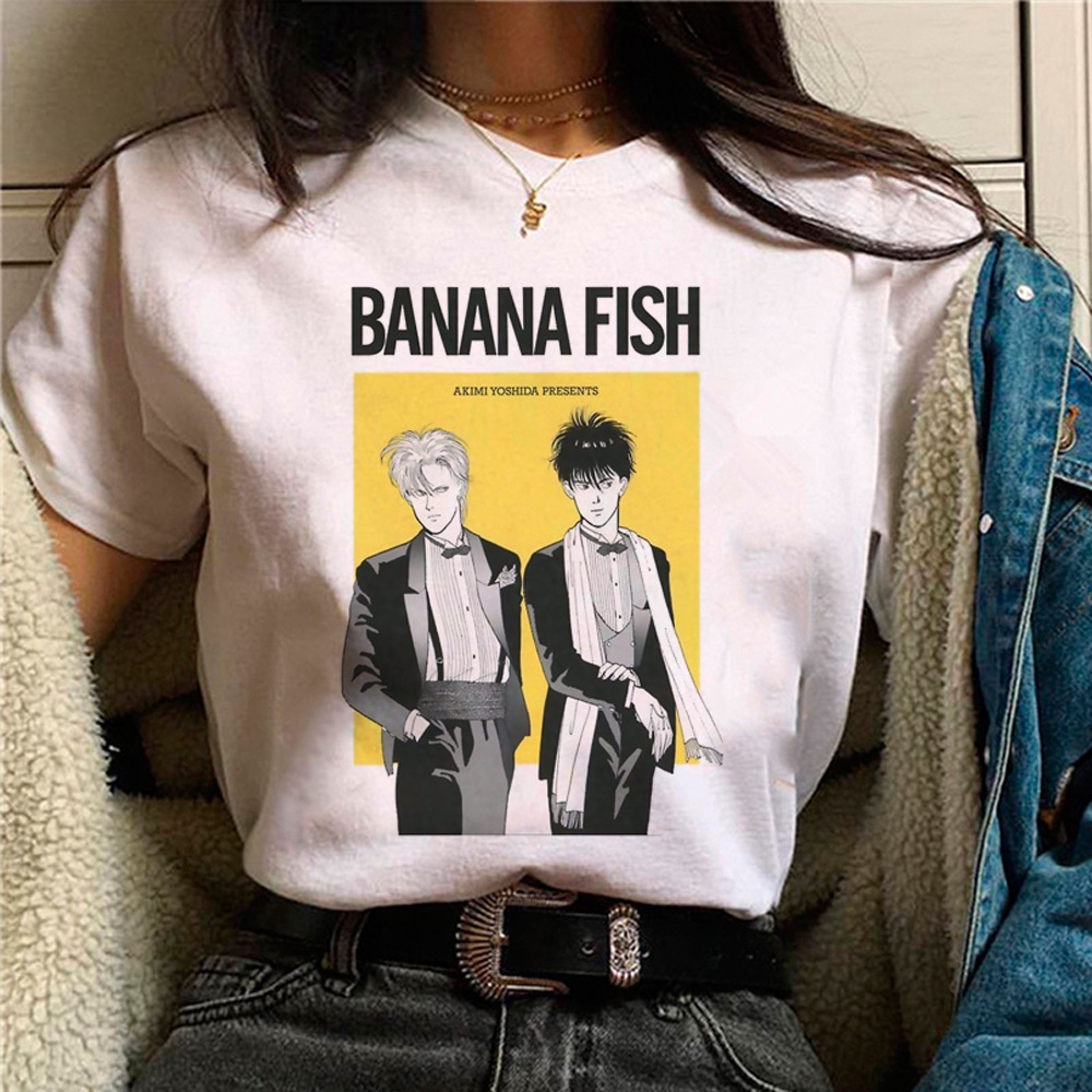Banana Fish Tee 女街頭服飾 Tee 女動漫設計師衣服