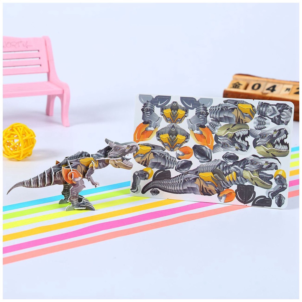變形金剛立體拼圖 3D立體拼圖 機器人立體拼圖 機器人 DIY組裝機器人 恐龍立體拼圖 拼裝機器人 3D機器人 變形金剛