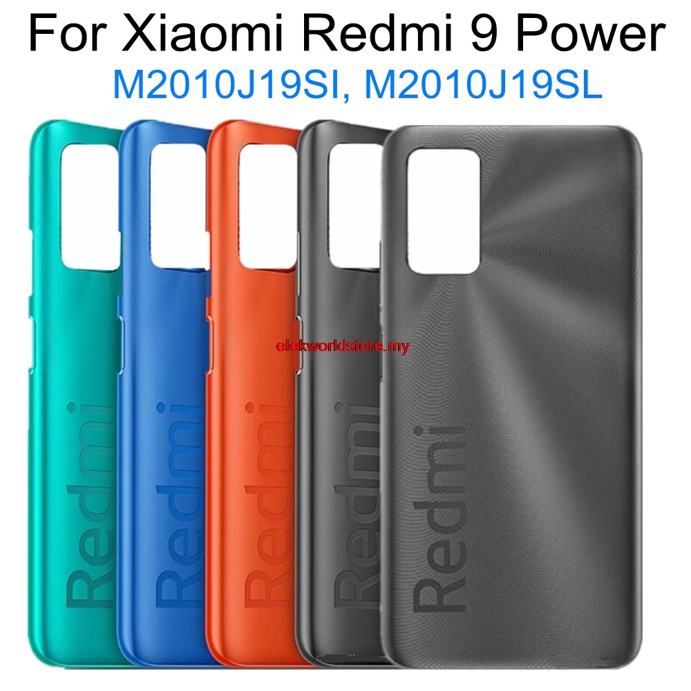 XIAOMI 義伊- 6.53" 全新適用於小米 Redmi 9 Power Back 電池蓋 M2010J1