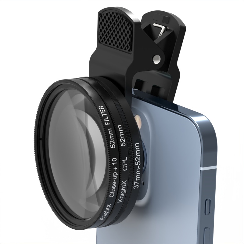 Knightx CPL 圓形偏光鏡偏光鏡濾鏡 ND 用於手機相機鏡頭 37 毫米通用智能手機