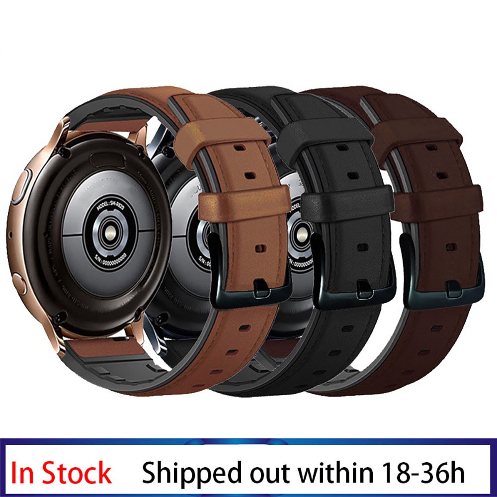 22 矽膠皮革錶帶適用於華為 Watch 3/Watch3 Pro 新/GT 3 2 Pro/GT3 46 毫米錶帶適用