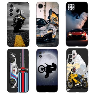 SAMSUNG 三星 Galaxy A04 A14 A34 A54 4G 5G 軟矽膠手機套黑色 tpu 酷男孩汽車摩托