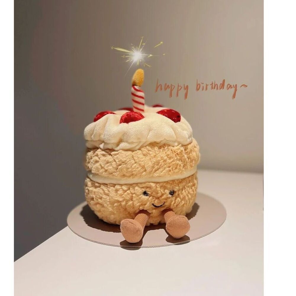 【Feng妞 24h出貨】搞怪禮物 蛋糕造型 玩偶 娃娃公仔 女生 毛絨玩具 會唱歌 情人節禮物 生日禮物 創意禮物