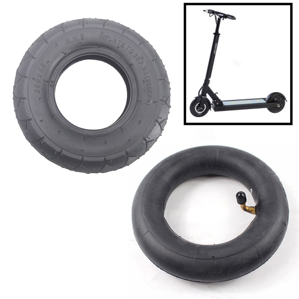 (熱賣）200x50 橡膠輪胎內胎適用於酷狗/海豚剃須刀 8 英寸電動滑板車