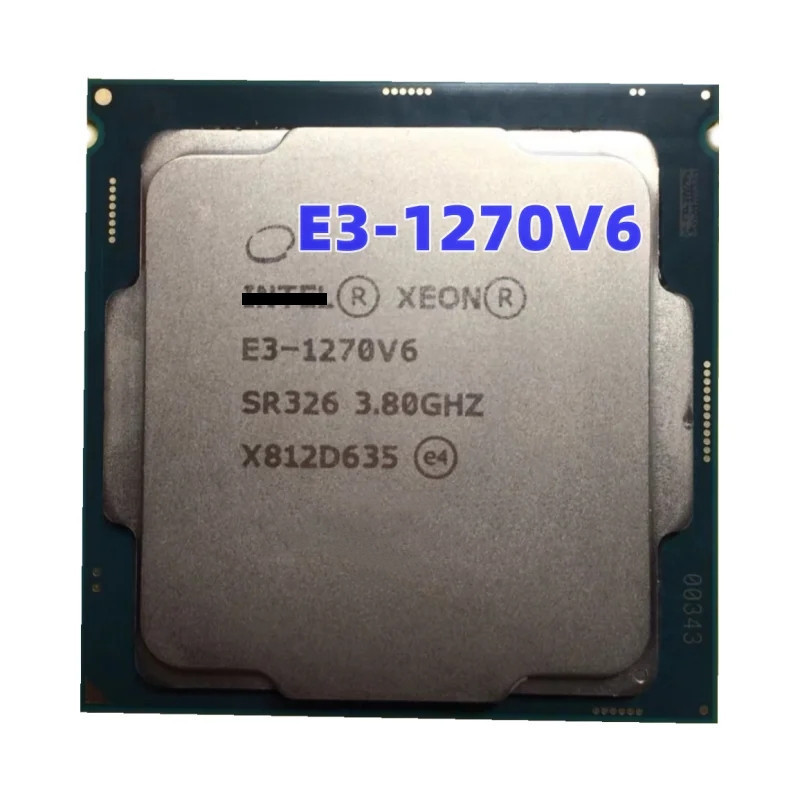 ♘♙至強 E3-1270V6 CPU E3 1270V6 SR326 3.8GHz 4 核 8 線程 8M