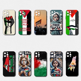 Iphone 14 Pro 14 Pro Max 巴勒斯坦加油軟黑色手機殼防摔保護套